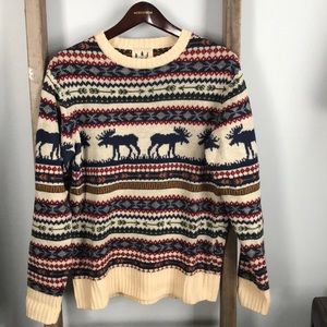 Kiel James Patrick Great Moose Sweater, XS, Multi